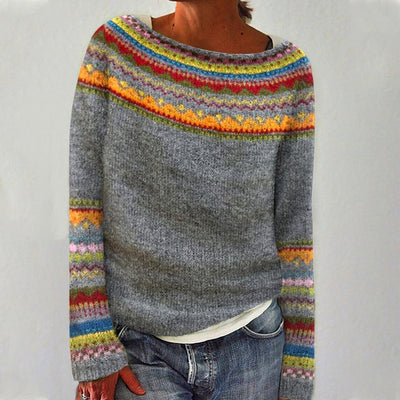 Harper - Retro Strikpullover