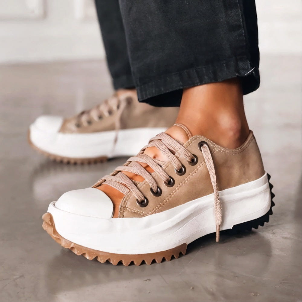 Elisa™ - Platform Sneakers i Læder