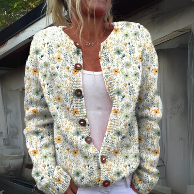 Leilani™ - Varmer og smukkere cardigan med blomsterprint