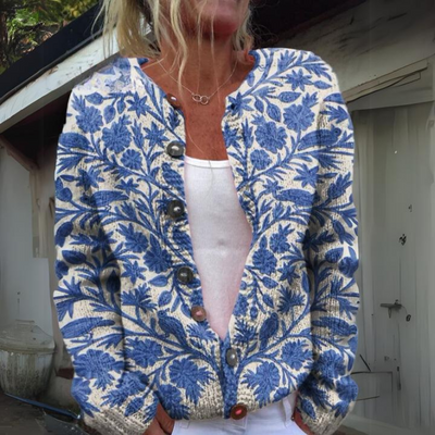 Leilani™ - Varmer og smukkere cardigan med blomsterprint