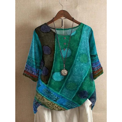 Valarie - Farverigt Bohemian Top