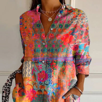 Iva™ | Elegant Bluse med blomsterprint