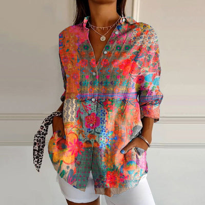 Iva™ | Elegant Bluse med blomsterprint