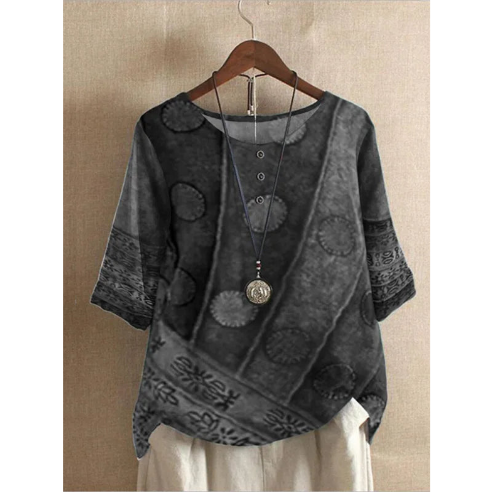 Valarie - Farverigt Bohemian Top
