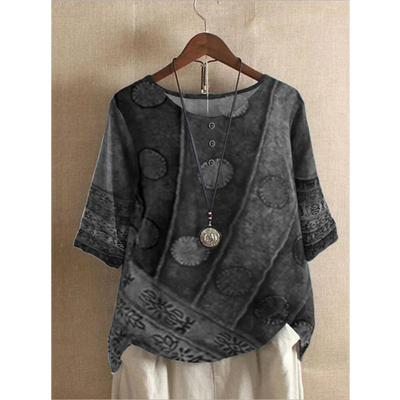 Valarie - Farverigt Bohemian Top