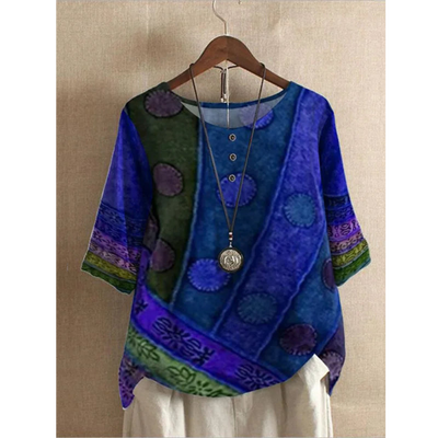 Valarie - Farverigt Bohemian Top
