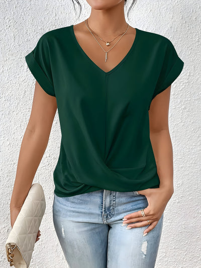 Kathrina | V-Udskæring Twist Front Top