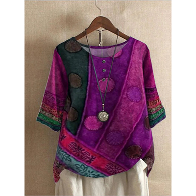 Valarie - Farverigt Bohemian Top