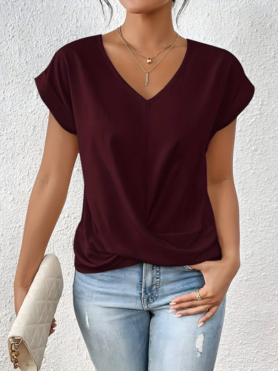 Kathrina | V-Udskæring Twist Front Top