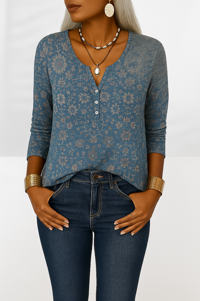 Alina - Elegant Boho-Bluse