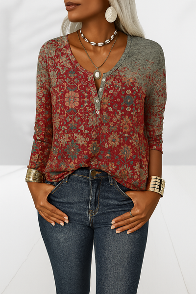Alina - Elegant Boho-Bluse