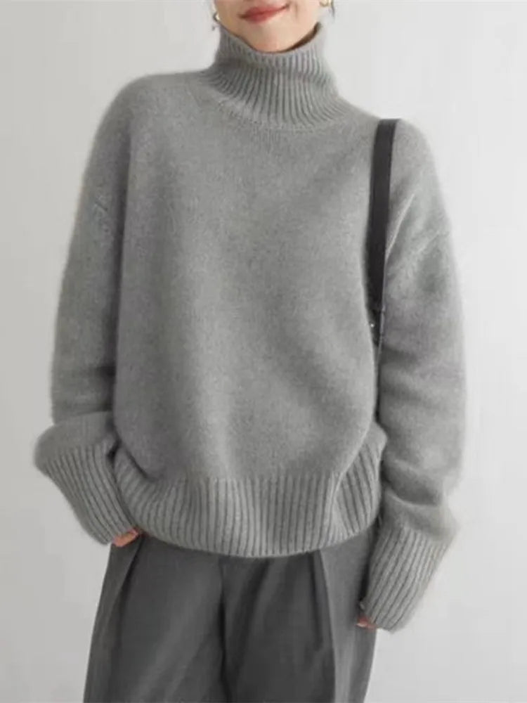 Isabella - Høj Krave i Cashmere
