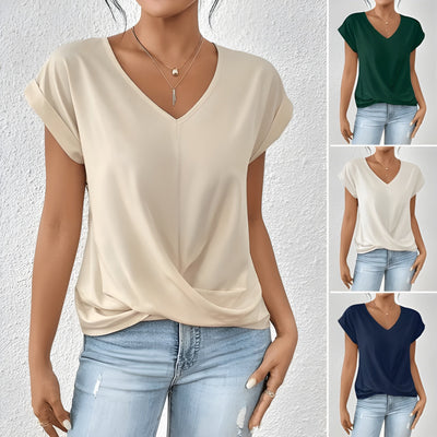 Kathrina | V-Udskæring Twist Front Top