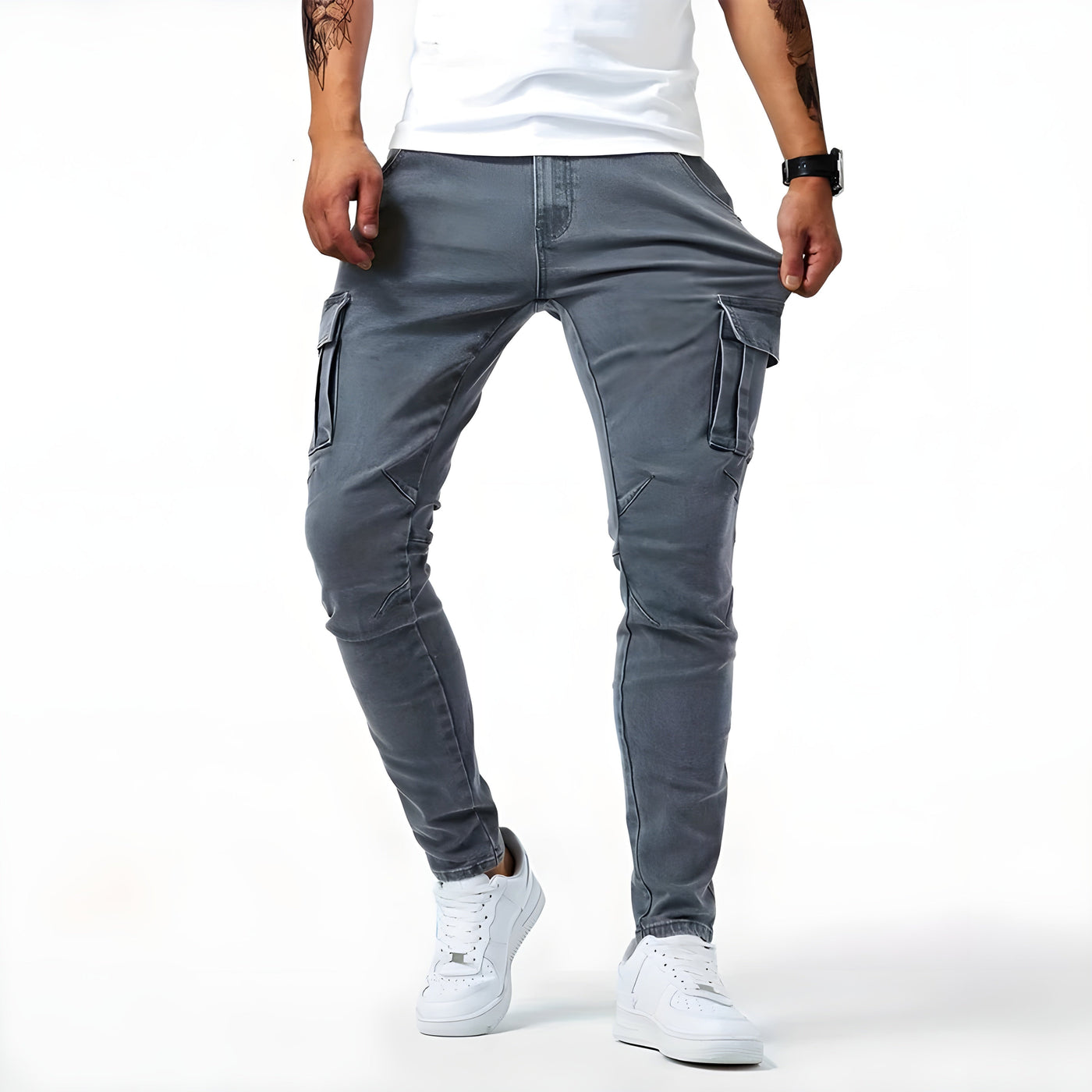 Samuel™ | Stretch Denim Cargo-Bukser