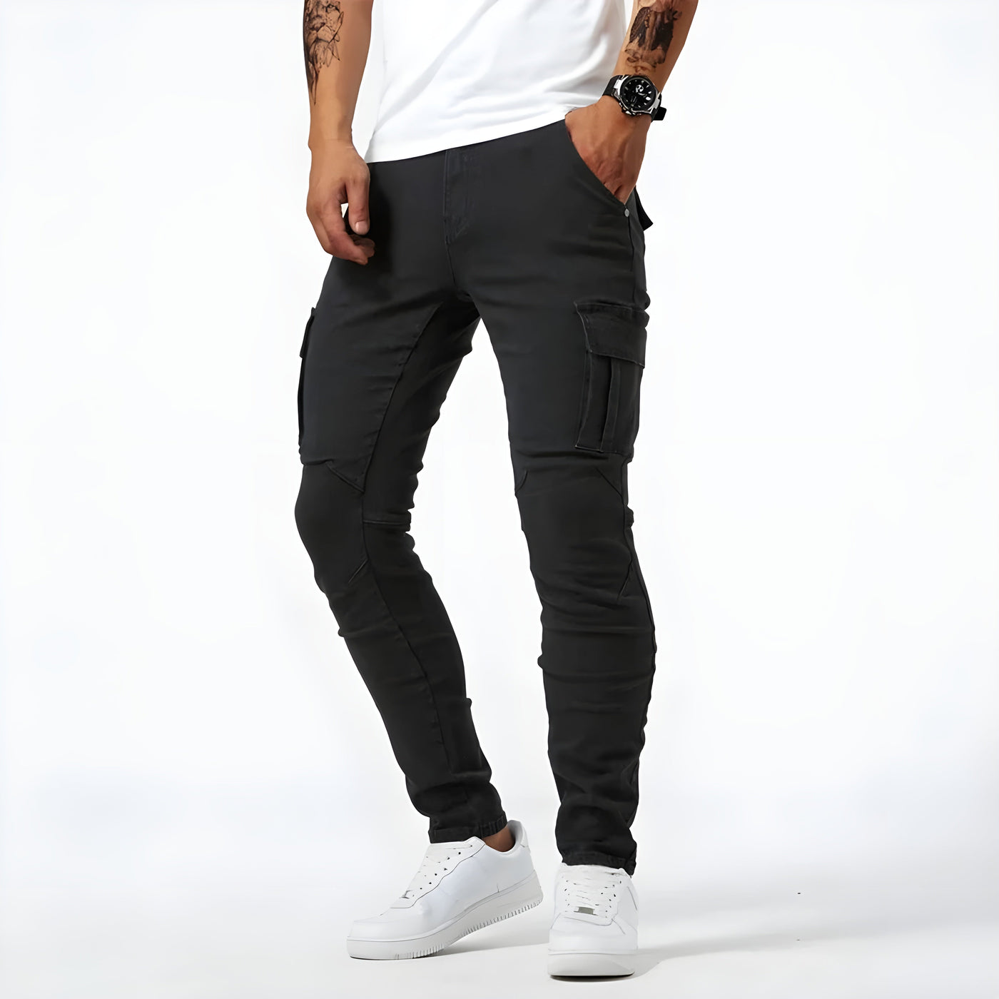 Samuel™ | Stretch Denim Cargo-Bukser