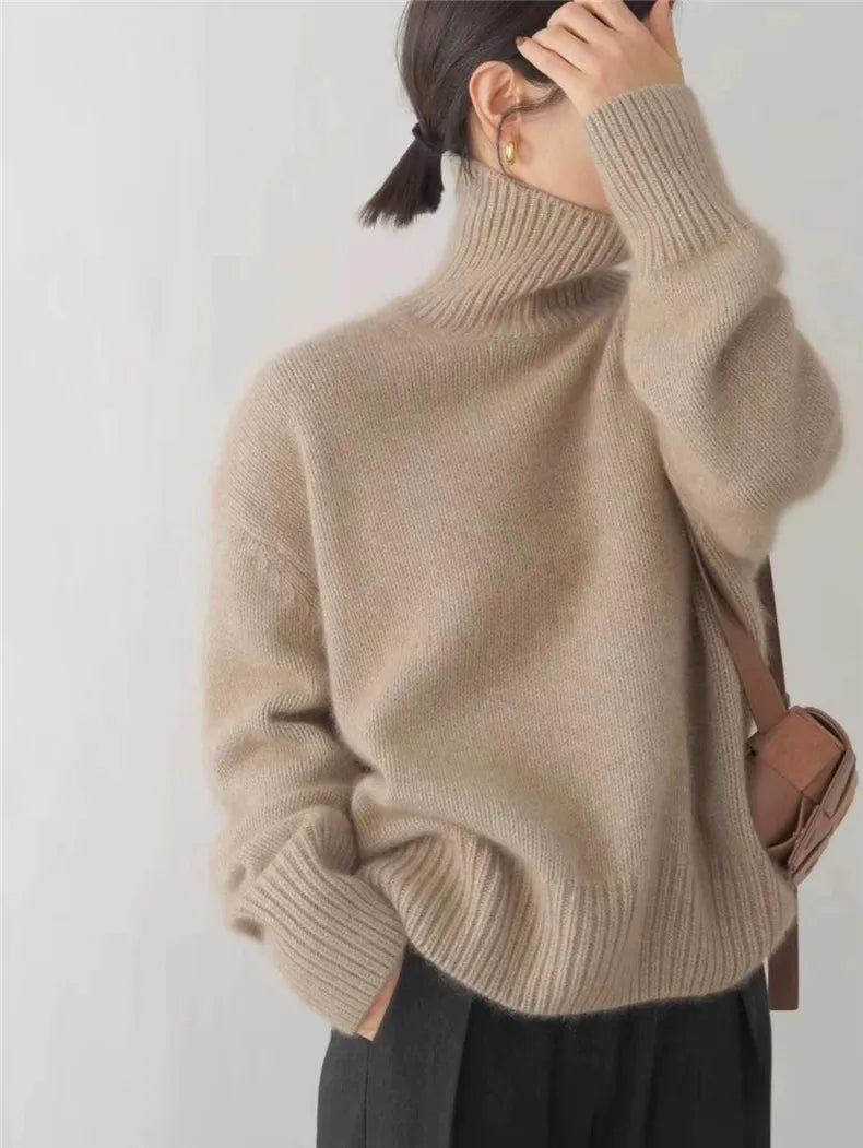 Isabella - Høj Krave i Cashmere