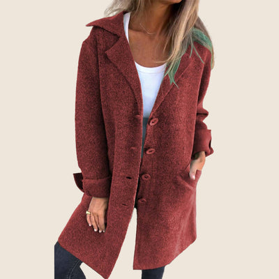 Frankie | Lækkert oversized frakke med revers