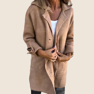 Frankie | Lækkert oversized frakke med revers