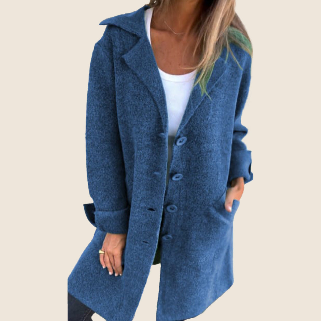 Frankie | Lækkert oversized frakke med revers