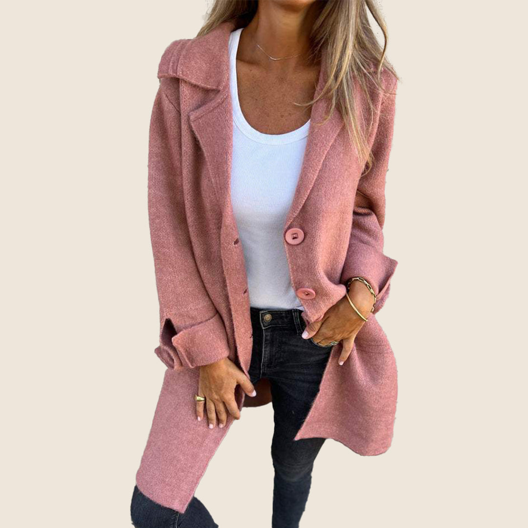Frankie | Lækkert oversized frakke med revers