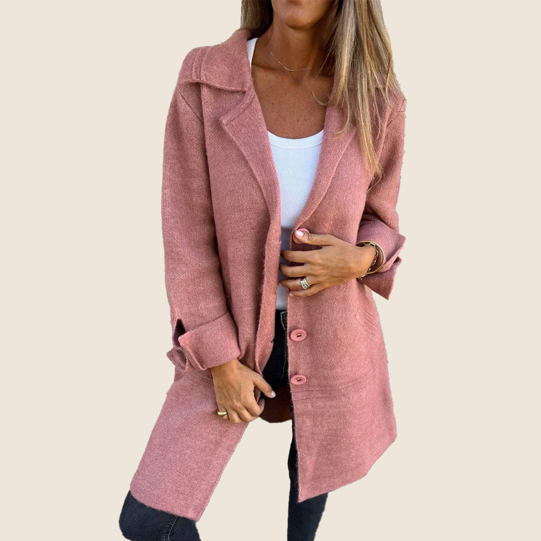 Frankie | Lækkert oversized frakke med revers