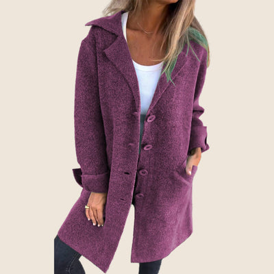 Frankie | Lækkert oversized frakke med revers