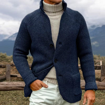 Jett - STRIKKET CARDIGAN I GROFT STRIK