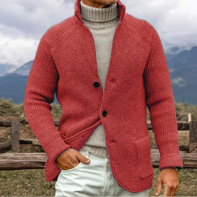 Jett - STRIKKET CARDIGAN I GROFT STRIK