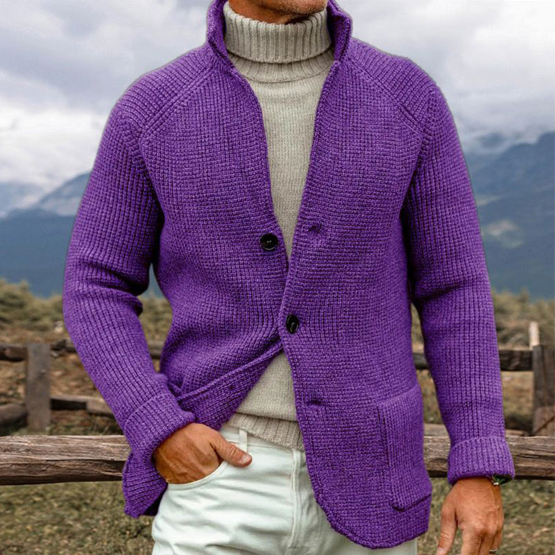 Jett - STRIKKET CARDIGAN I GROFT STRIK