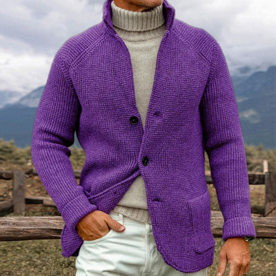 Jett - STRIKKET CARDIGAN I GROFT STRIK