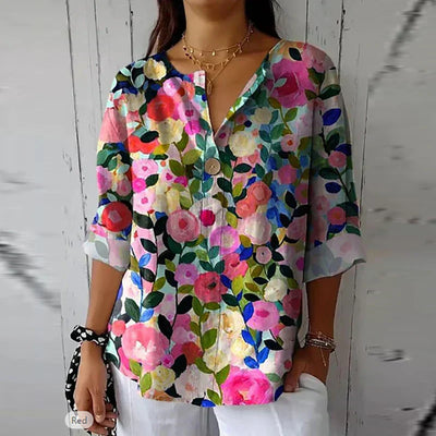 Tereza - Fransk Vintage-Bluse