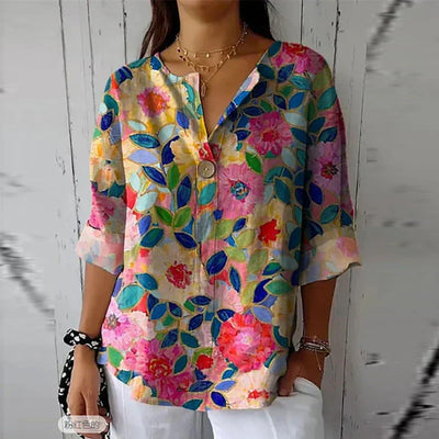 Tereza - Fransk Vintage-Bluse