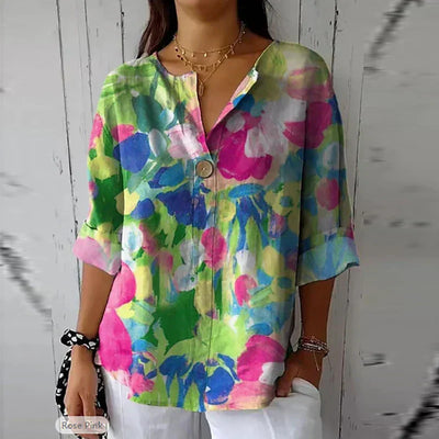 Tereza - Fransk Vintage-Bluse