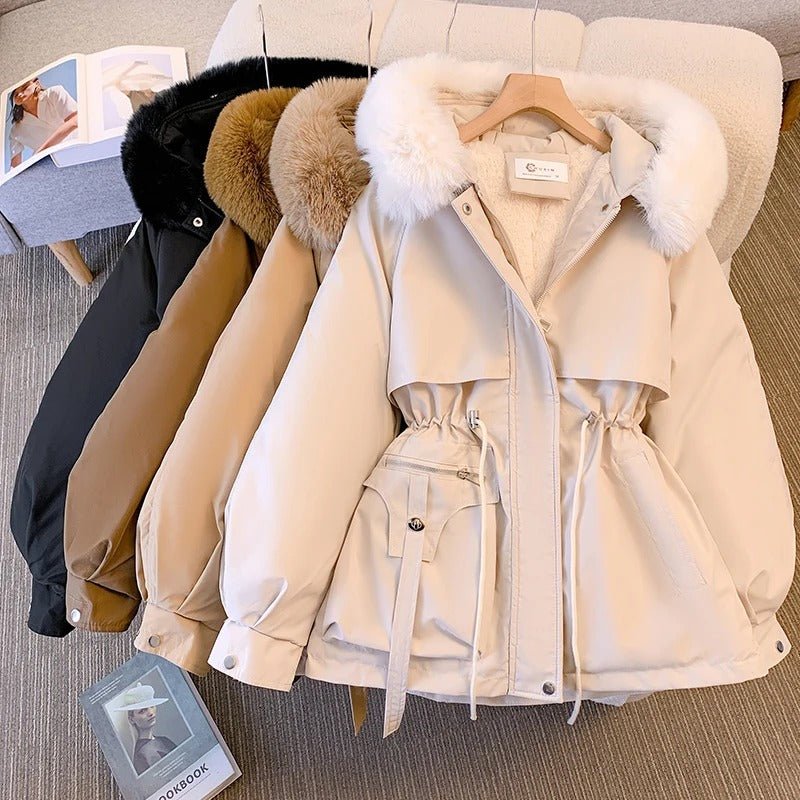 Amity™ | Elegant Vinter-Daunenjakke med Pels