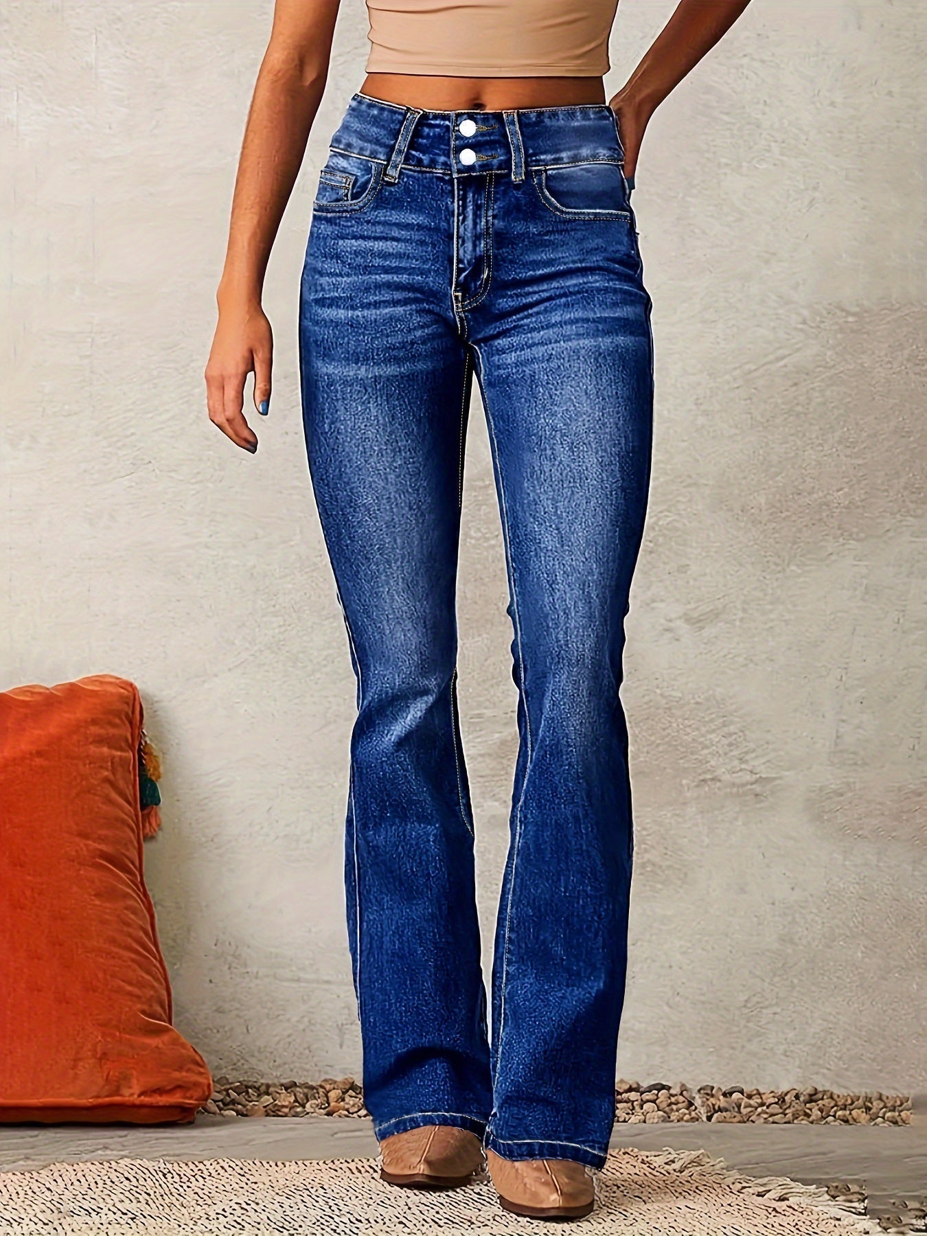 Aya™ | Højtaljede flared jeans