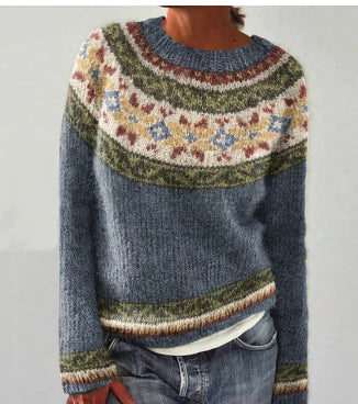 Harper - Retro Strikpullover