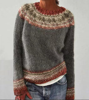 Harper - Retro Strikpullover