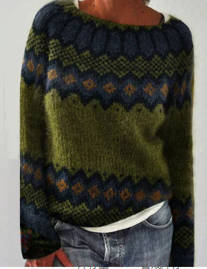 Harper - Retro Strikpullover