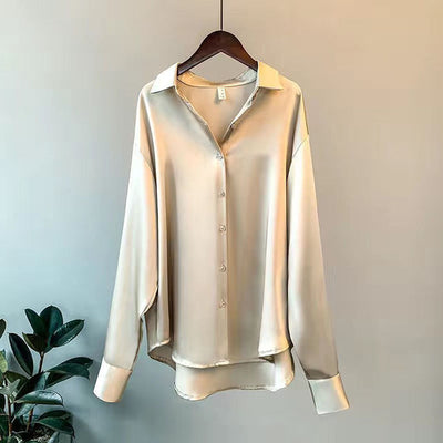 Pia™ - Satin skjorte til kvinder