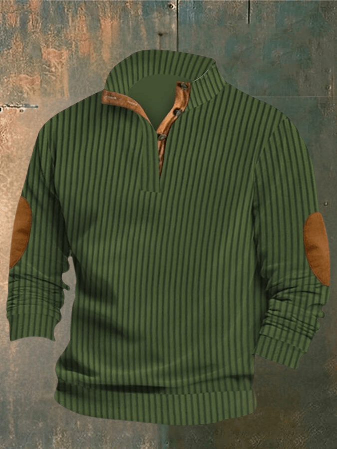 COOPER - RIPPET SWEATER MED HØJ KRAVE