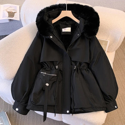 Amity™ | Elegant Vinter-Daunenjakke med Pels
