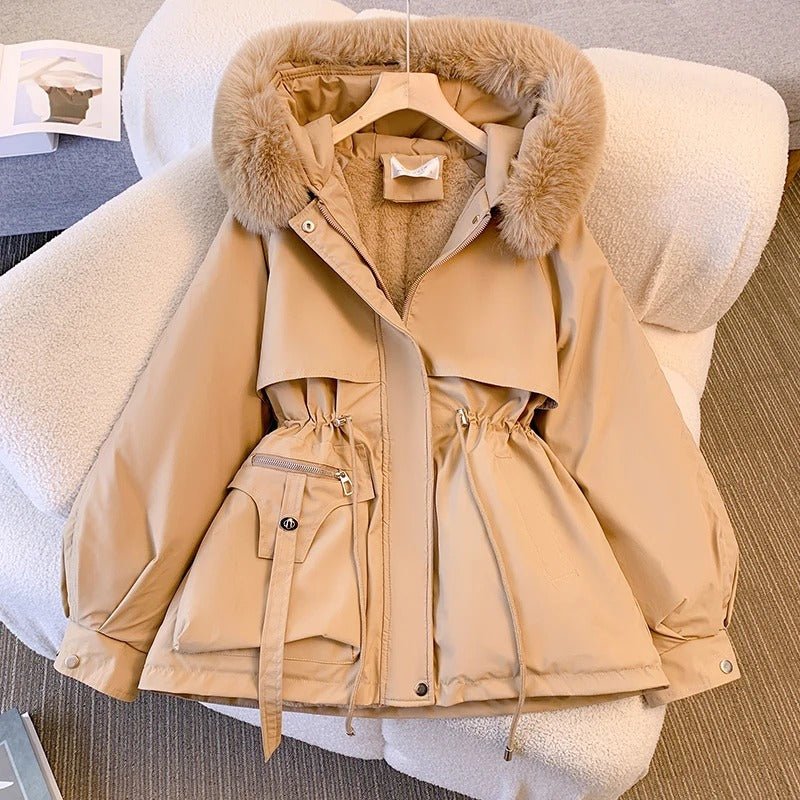 Amity™ | Elegant Vinter-Daunenjakke med Pels